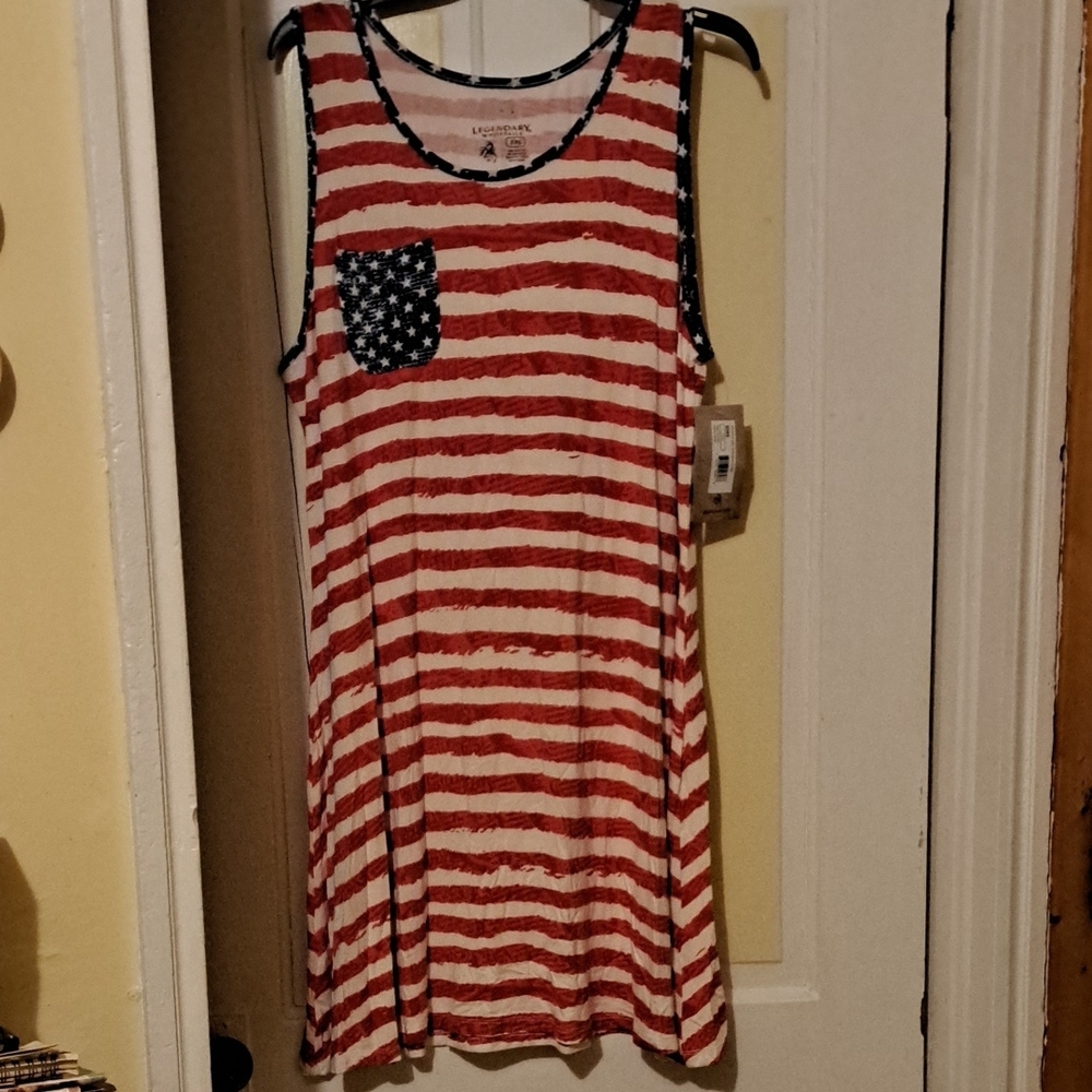 American Flag Striped Sundress NWT USA